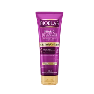 ماسک مو ترمیمکننده و ضد ریزش بیوبلاس مدل Collagen & Keratin حجم 250 میلیلیتر