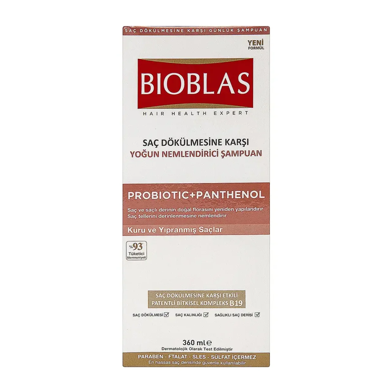 شامپو ضد ریزش مو بیوبلاس مدل Probiotic مناسب موهای خشک حجم 360 میلیلیتر