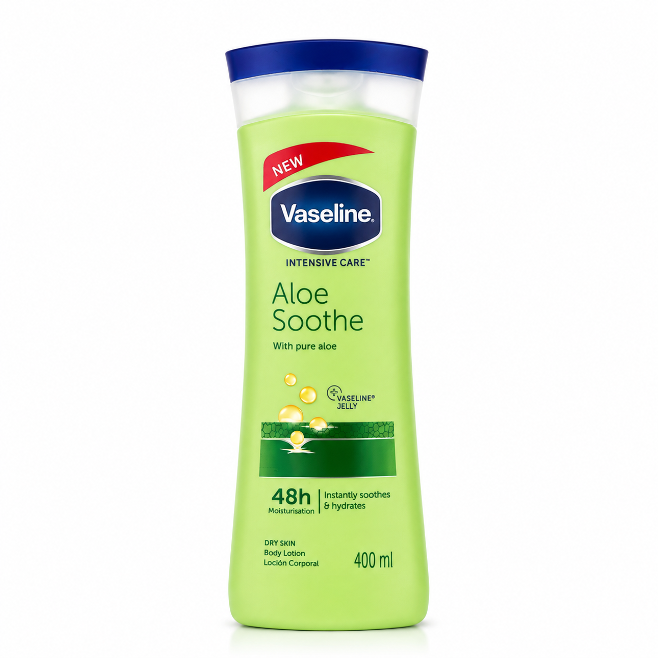 لوسیون بدن وازلین مدل aloe soothe حجم ۴۰۰ میل