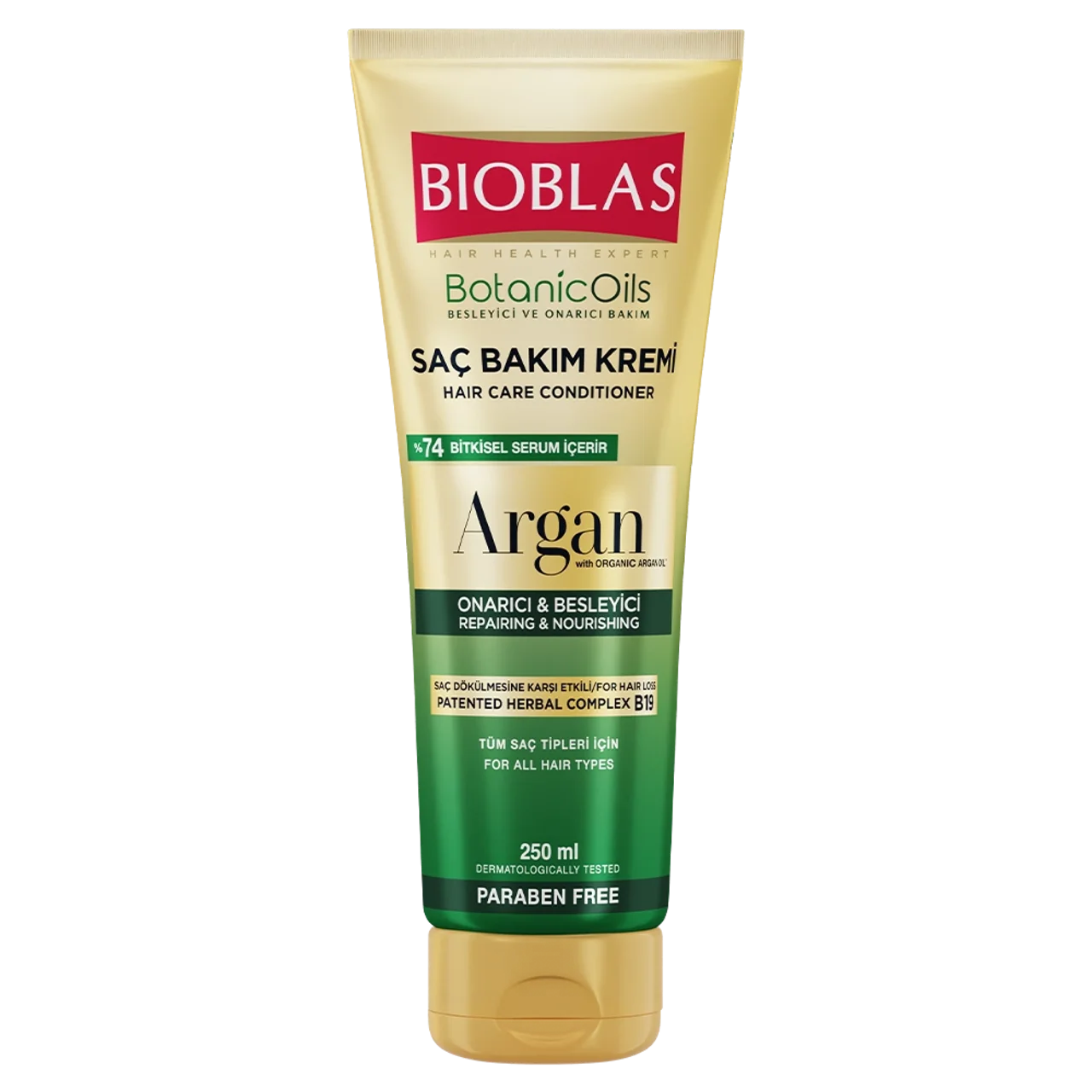 ماسک مو آرگان بیوبلاس مدل Repairing & Nourishing حجم 250 میلیلیتر