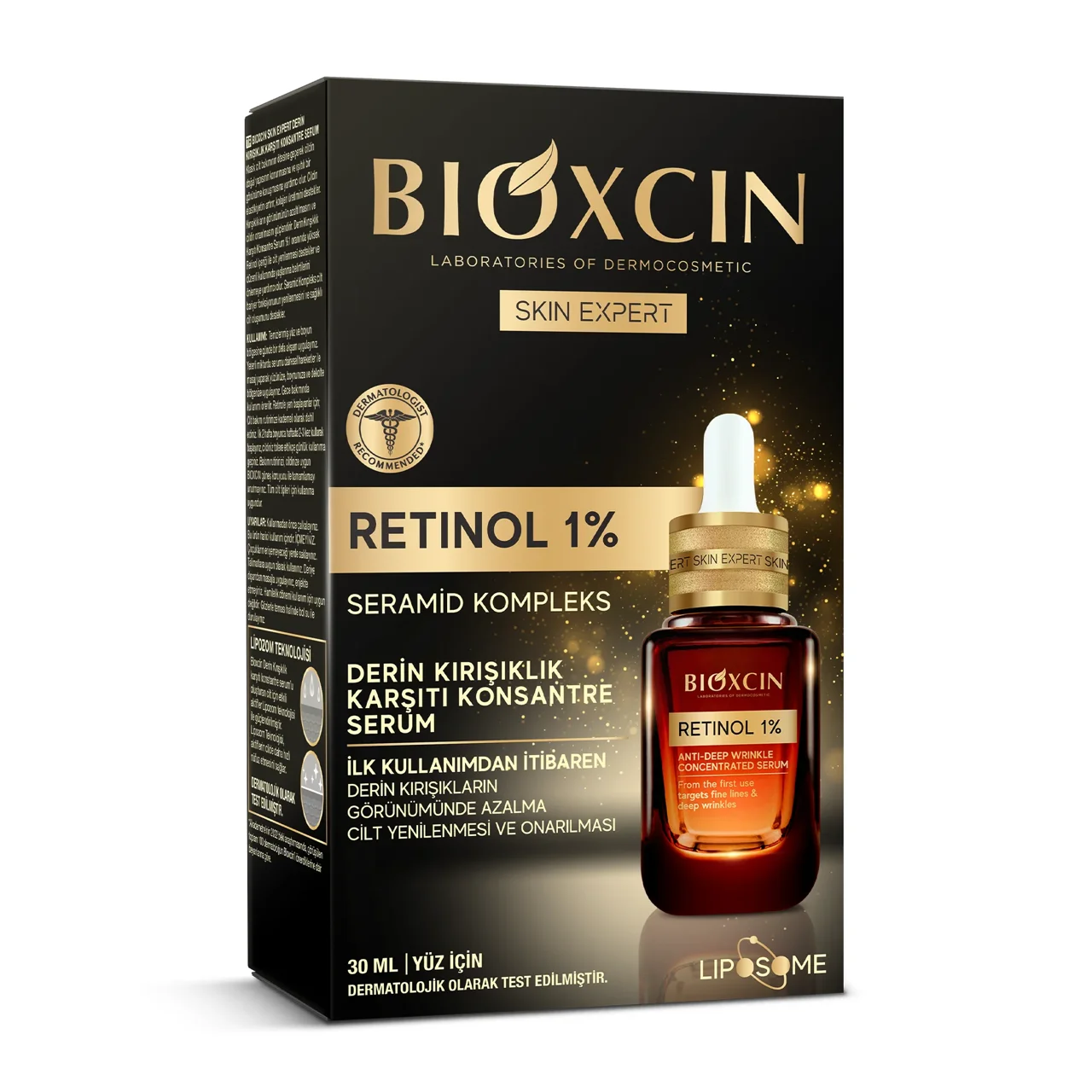 سرم رتینول 1٪ بیوکسین مدل Skin Expert ضد چروک عمقی حجم 30 میلی‌لیتر