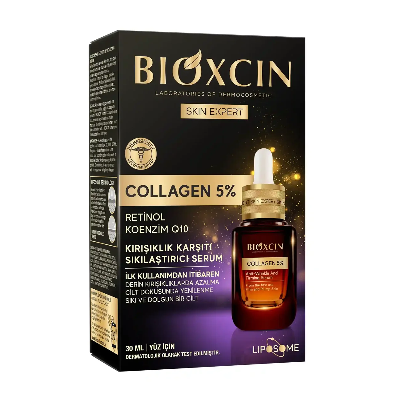 سرم کلاژن و هیالورونیک اسید بیوکسین مدل Skin Expert ضد پیری حجم 30 میلی‌لیتر