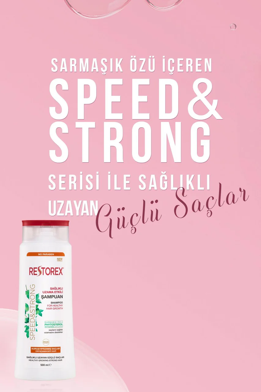 Restorex Speed & Strong Shampoo for Dry & Damaged Hair 500 ml \ dangene.ir